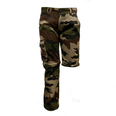 2 in 1 camouflage pants - bermuda shorts