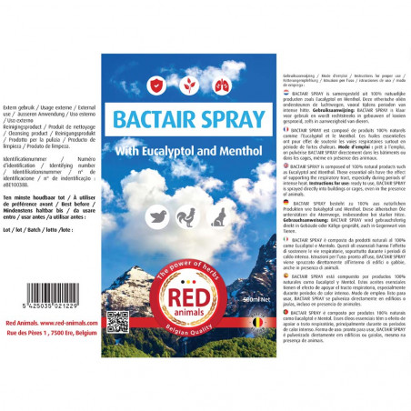 Reinigung Bactair spray