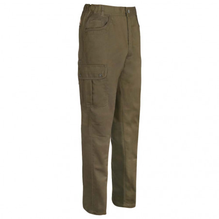Hyperstretch khaki hunting pants for men Percussion® Savane