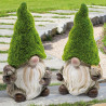 2 decorative garden gnomes