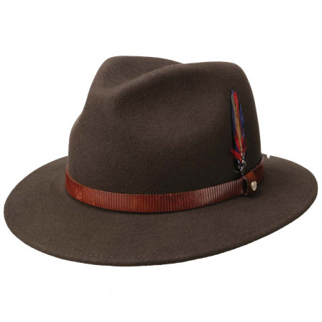 Brown Wool Hat Stetson Fallon Traveller