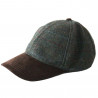 Checked wool cap khaki/brown