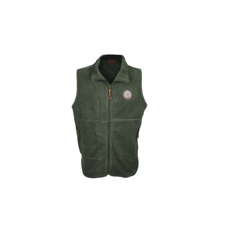 Bartavel khaki deer microfleece sleeveless vest