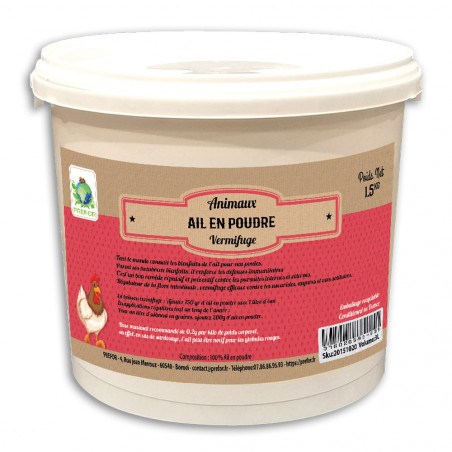 Garlic worming powder for poultry