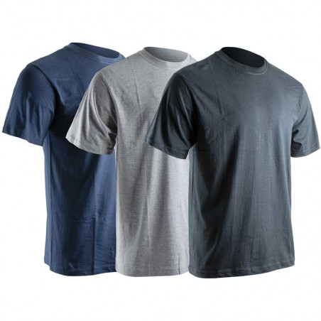 3 LMA T-Shirts (grau-blau-schwarz)
